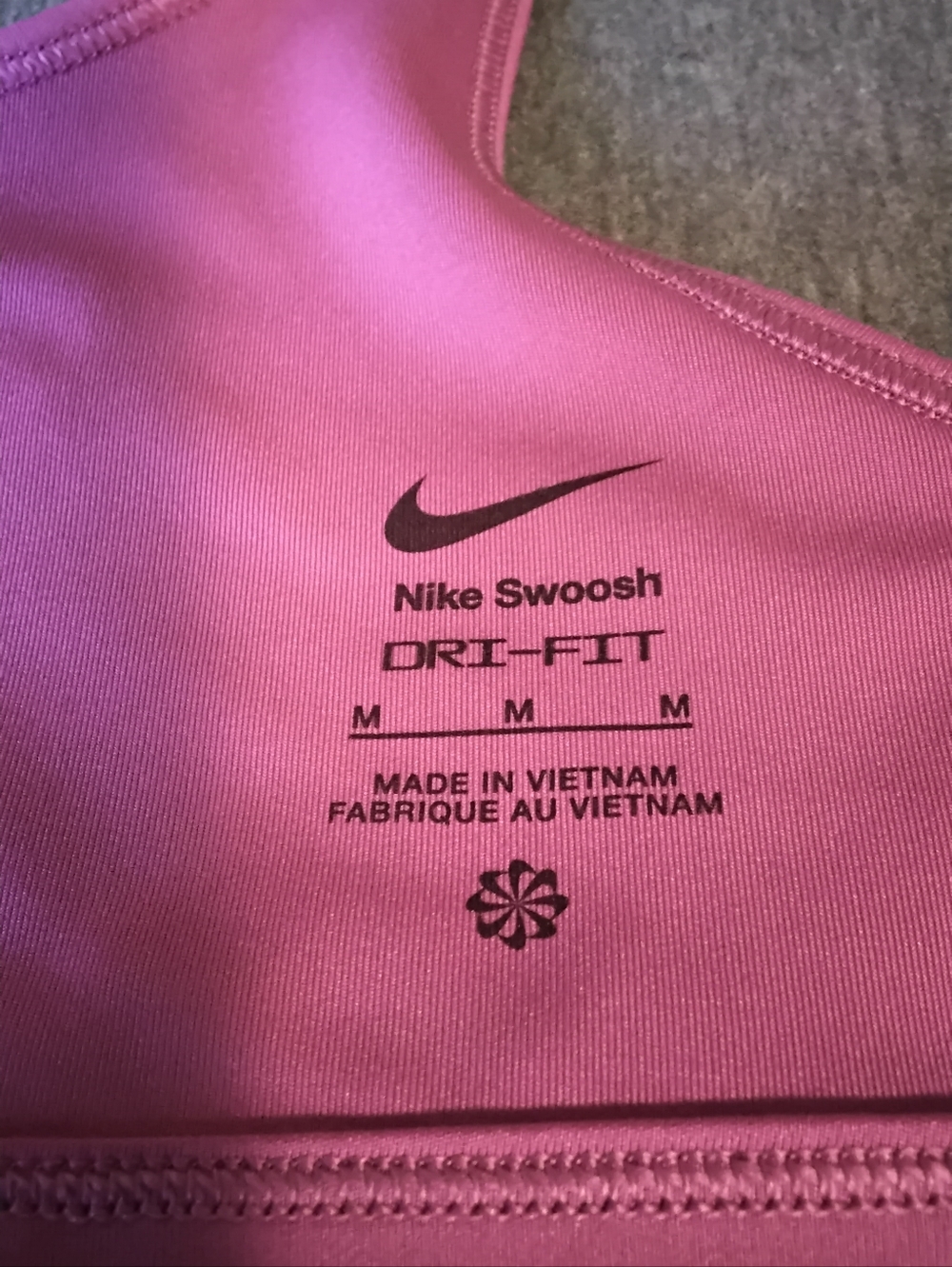NWT Nike Dri-FIT Girls Sports Bra Size M Pink - Picture 3 of 4